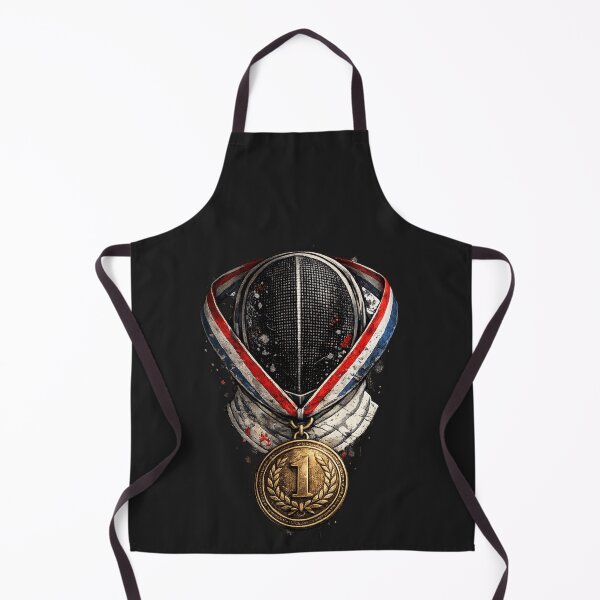 Item preview, Champion Fencing Mask & Gold Medal designed and sold by ChillCharmStudio.