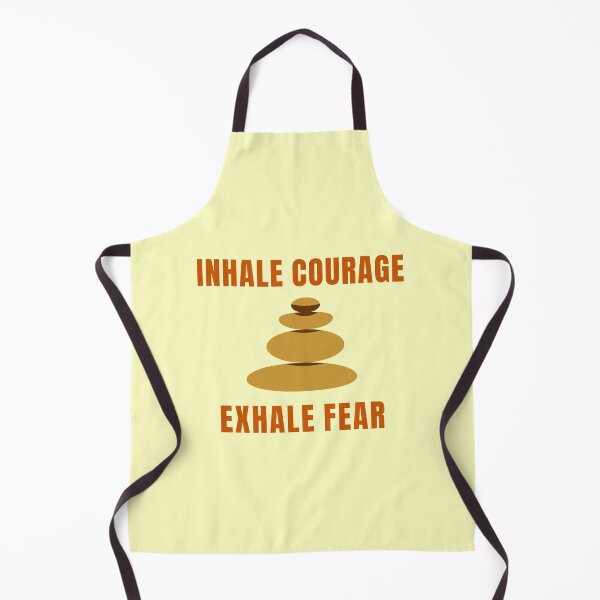 Item preview, Title: Inhale Courage Exhale Fear - Retro Minimalist Mental Health Poster designed and sold by PixelPlush.