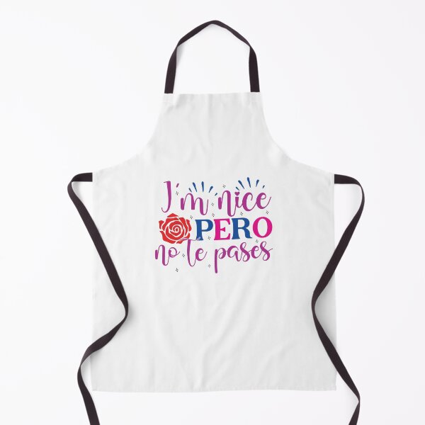 Item preview, I’m Nice, Pero No Te Pases – Colorful Latina Attitude Quote Proud Latina Sticker designed and sold by Suzy Perez Art.
