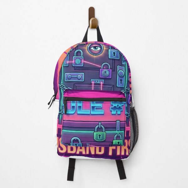 Item preview, Rule #1 Check The Husband First Funny True Crime Synthwave Gift designed and sold by LoliDesignShop.
