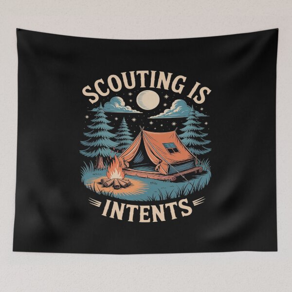 Item preview, Scouting is Intents Funny Scout Camper Camping designed and sold by HORIZBoutique.