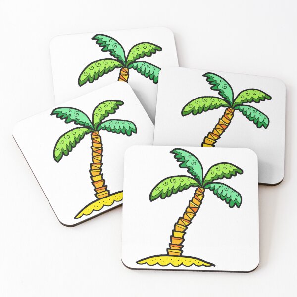 Item preview, Doodle style tropic palm tree designed and sold by 1enchik.