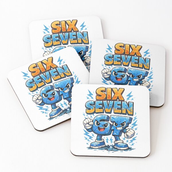 Item preview, Six Seven Meme Cartoon Power Design designed and sold by MonkiFlipp.