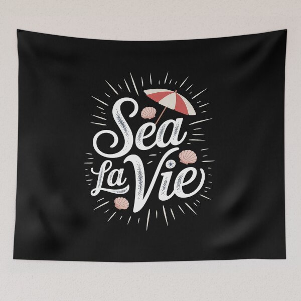 Item preview, Sea La Vie Funny Beach Pun Ocean Summer Lovers designed and sold by HORIZBoutique.