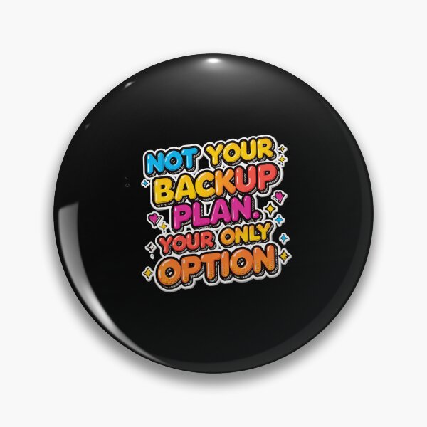 Artikelvorschau, Nicht Ihr Notfallplan, sondern Ihre einzige Option. Kühnes Selbstbewusstsein. Typografie-Design. entworfen und verkauft von Aarvya Fashion Club ( A.F.C ).