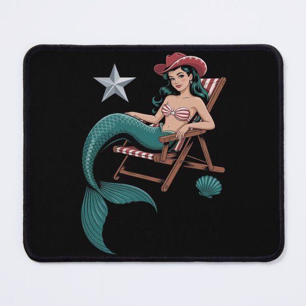 Item preview, Sea You At The Rodeo Mermaid and Cowboy Hat Summer Beachy designed and sold by HORIZBoutique.