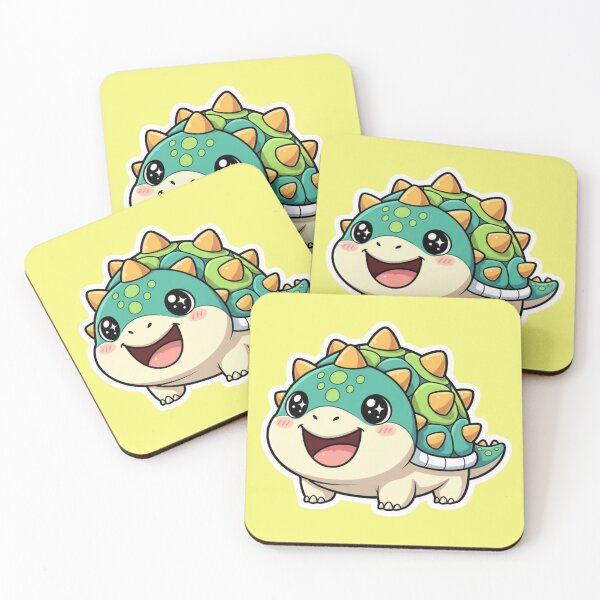Item preview, Adorable Kawaii Baby Ankylosaurus Dinosaur Sticker for Kids and Dino Lovers designed and sold by bvdesignart.