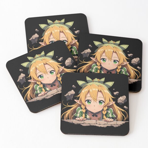 Artikelvorschau, Leafa aus Sword Art Online (Anime) – Sanftes Chibi-Mädchen mit grünem Haar entworfen und verkauft von TorbenKuhano.