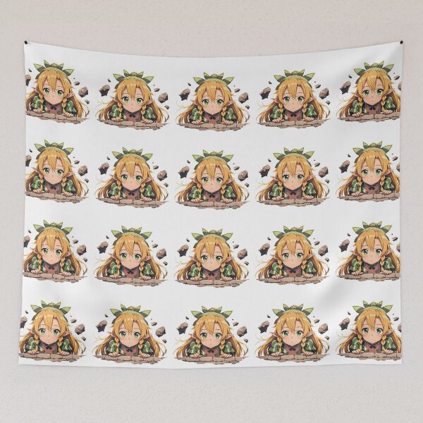 Aperçu de l'œuvre Leafa Sword Art Online Anime Chibi Doux Cheveux Verts créée et vendue par TorbenKuhano.