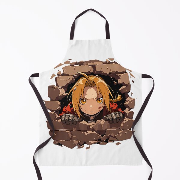Item preview, Edward Elric Fullmetal Alchemist Anime Strong Chibi Peeking Yellow Hair designed and sold by TorbenKuhano.