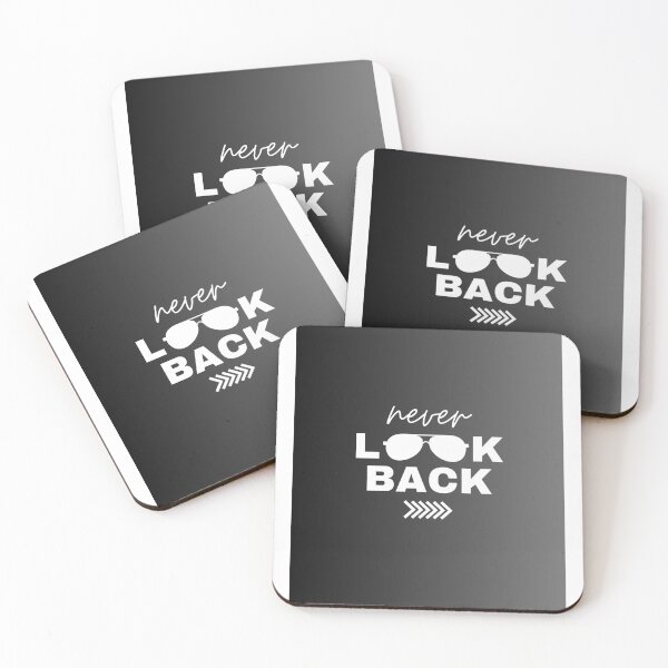 Item preview, Never Look Back – Motivational Quote Typography Design designed and sold by ClotZenish.