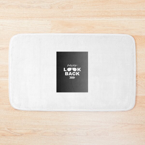 Item preview, Never Look Back – Motivational Quote Typography Design designed and sold by ClotZenish.