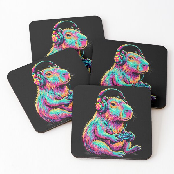 Item preview, Capybara Video Games Gamer Funny Gaming Graphic Kids Art for Men Women Kids , Capybara Gift Lover  designed and sold by DZIRI NAJAT.