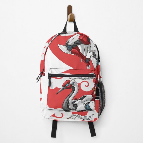 Item preview, Mecha Samurai Crane – Japanese Enso Circle Robot Bird Art designed and sold by Superesko.