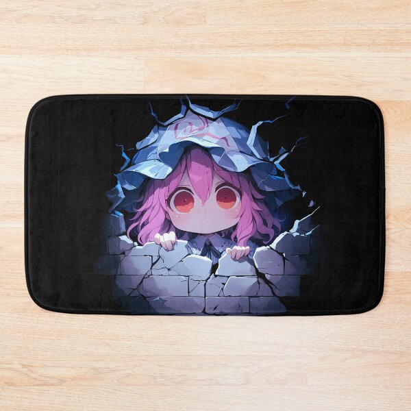 Item preview, Anime Saigyouji Yuyuko Touhou Project Game Chibi Peeking Pink Hair Spirits designed and sold by TorbenKuhano.