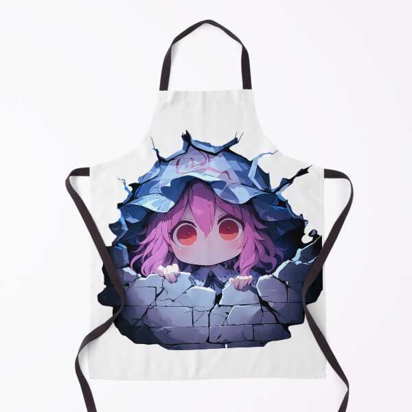 Item preview, Anime Saigyouji Yuyuko Touhou Project Game Chibi Peeking Pink Hair Spirits designed and sold by TorbenKuhano.