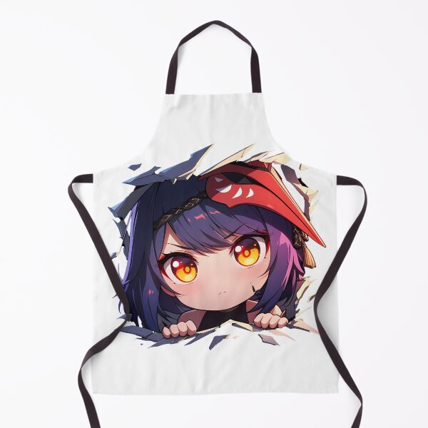 Item preview, Kujou Sara Genshin Impact Game Chibi Peek Raven Red Shard designed and sold by TorbenKuhano.