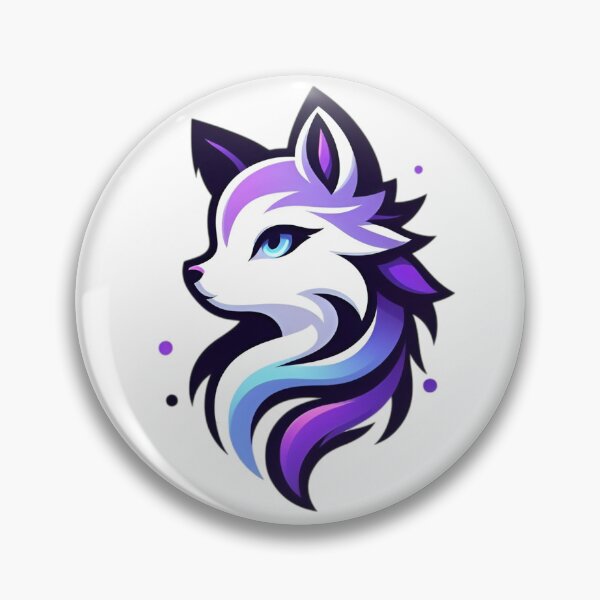 Artikelvorschau, Neon-Polarfuchs – Minimalistisches Logo-Design mit Farbverlauf entworfen und verkauft von Dyan4.