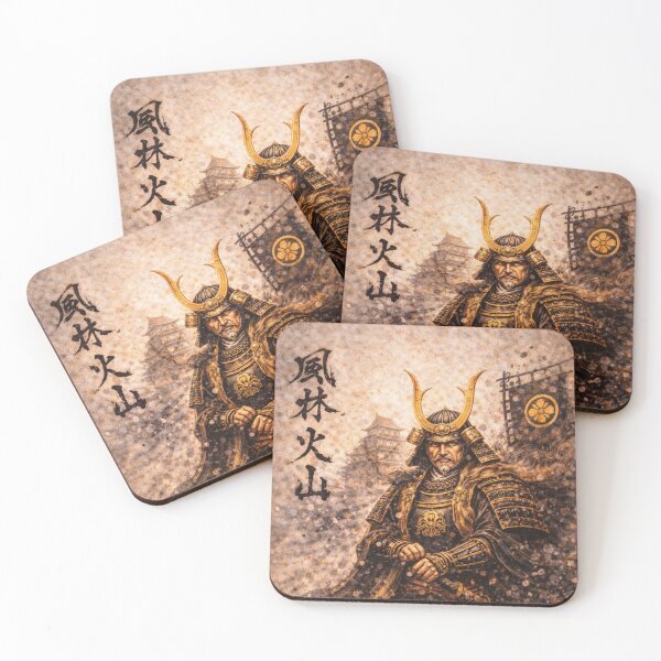 Item preview, Samurai Warlord “Fūrinkazan” – Japanese Historical Warrior Art | Mori no Akari Series designed and sold by Mori-no-Akari.