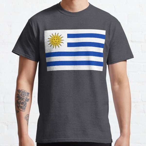  Camiseta de fútbol de la bandera Uruguay para hombre