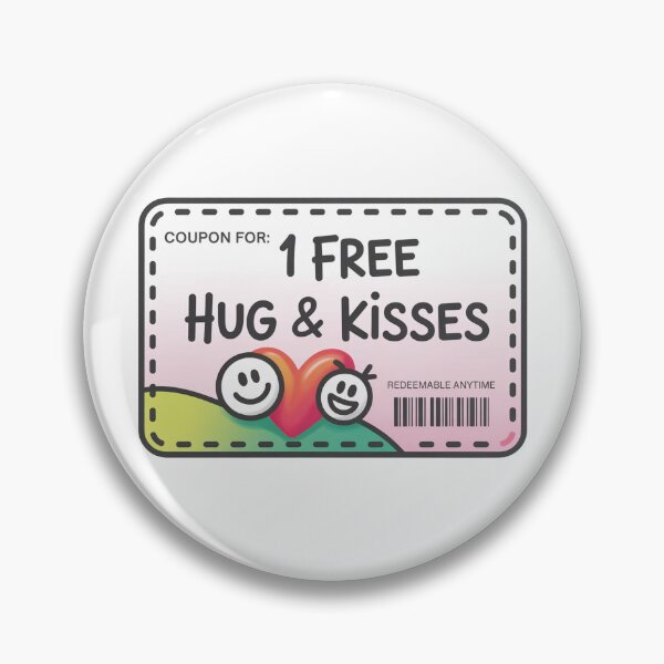 Item preview, Free Hug and Kisses Coupon Cute Design designed and sold by MonkiFlipp.