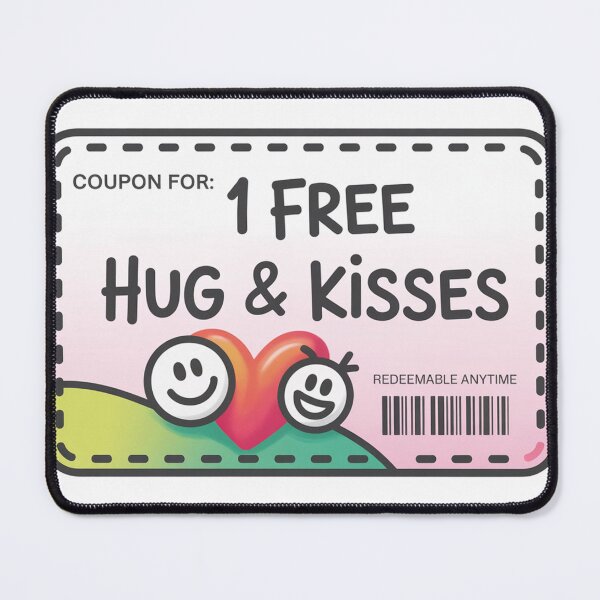Item preview, Free Hug and Kisses Coupon Cute Design designed and sold by MonkiFlipp.