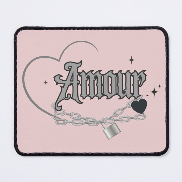 Item preview, Amour Gothic Heart with Silver Chains & Padlock - Y2K Aesthetic Streetwear designed and sold by AddyTae.