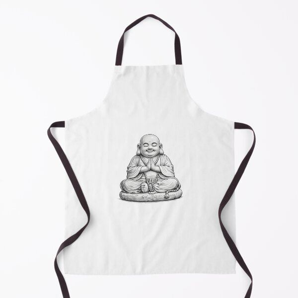 Item preview, Praying Buddha – Minimal Black & White Zen designed and sold by Fleetwood1994.