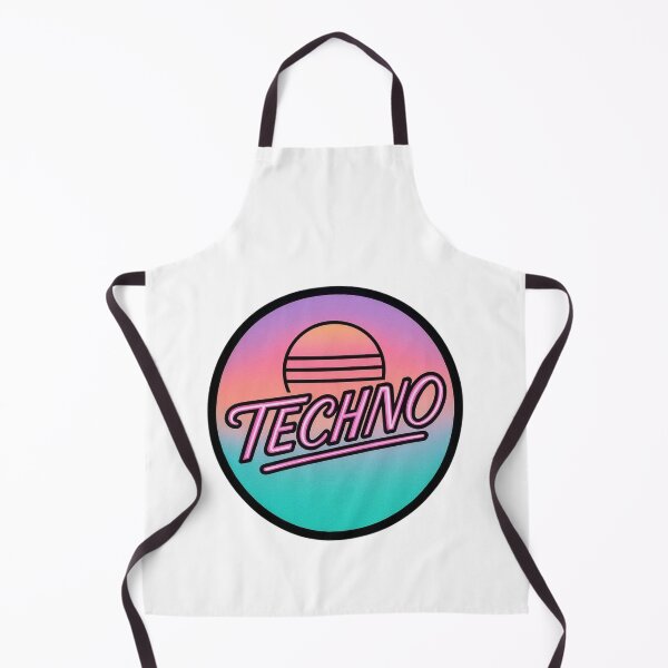 Item preview, Techno – Retro Neon Electronic Music Circle Design designed and sold by |TRSSHOP|.
