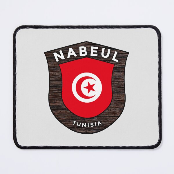 Item preview, Nabeul Tunisia | Flag Shield Travel Emblem designed and sold by World Designs.