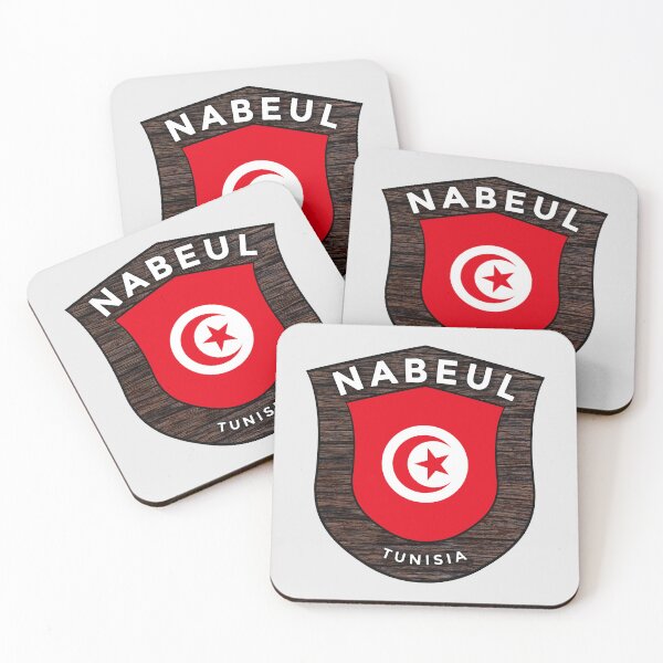 Item preview, Nabeul Tunisia | Flag Shield Travel Emblem designed and sold by World Designs.