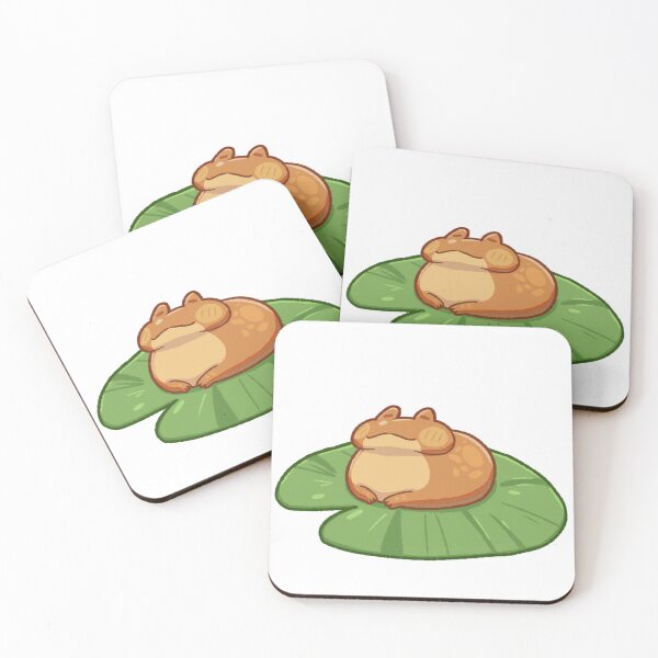 Item preview, Orange Frog on lily pad designed and sold by Pawtachi.