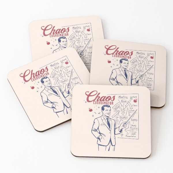 Item preview, Chaos Coordinator - Sarcastic Retro Teacher & Office Humor Art designed and sold by TaiyoDigital36.