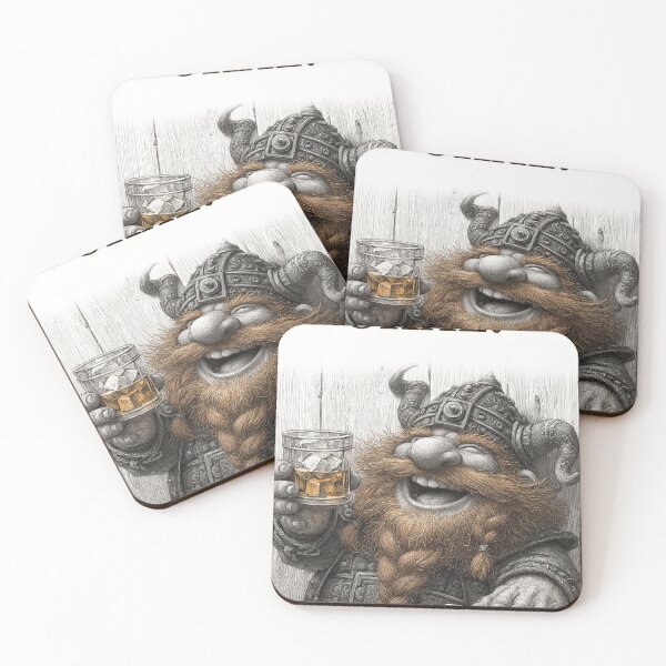 Item preview, Jolly Viking Toasting Whiskey | Vintage Sketch Style designed and sold by CodeDistilled.