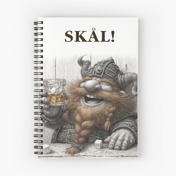 Item preview, Jolly Viking Toasting Whiskey | Vintage Sketch Style designed and sold by CodeDistilled.