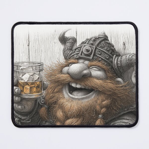 Item preview, Jolly Viking Toasting Whiskey | Vintage Sketch Style designed and sold by CodeDistilled.