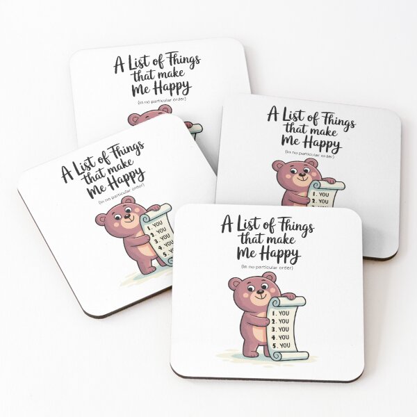 Item preview, You You You Cute Bear Love List designed and sold by MonkiFlipp.