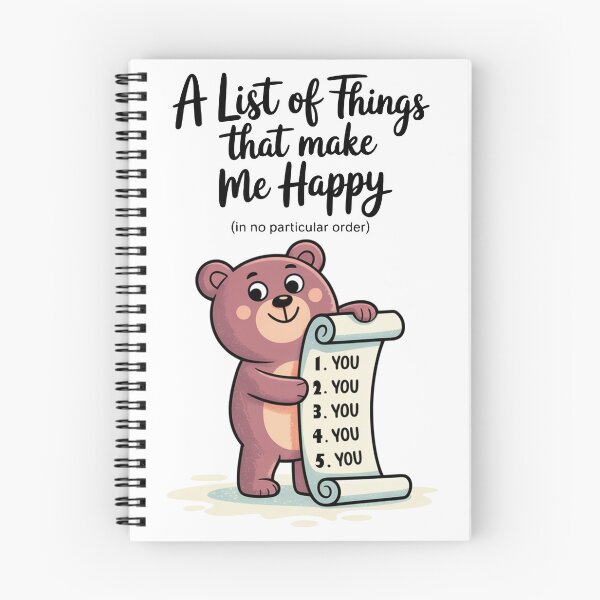 Item preview, You You You Cute Bear Love List designed and sold by MonkiFlipp.