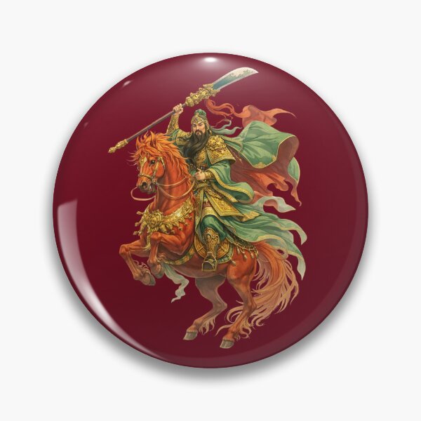 Item preview, Guan Yu on Red Horse – Sacred Chinese Warrior God of Loyalty Power & Protection Illustration designed and sold by Sksticker991.