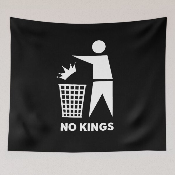 Item preview, No kings (white) designed and sold by obstinator.