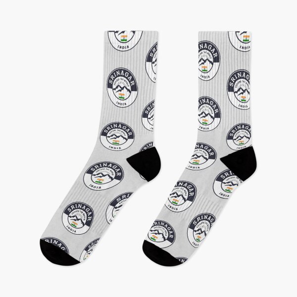 Item preview, Srinagar India | Black and White Travel Crest designed and sold by World Designs.