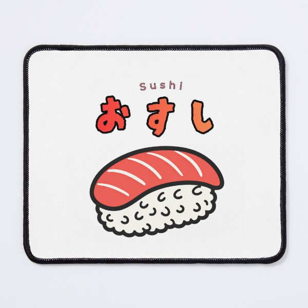 Item preview, Kawaii Sushi Maguro - Cute Japanese Tuna Sushi Typography designed and sold by MINIMAL NIHONGO ART.