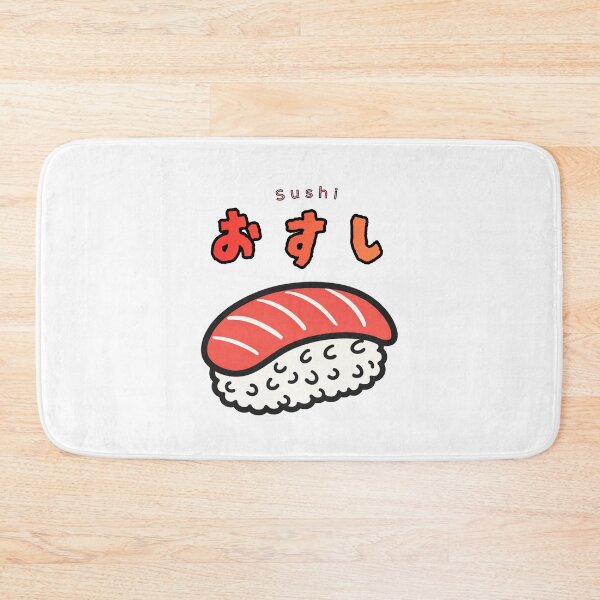 Item preview, Kawaii Sushi Maguro - Cute Japanese Tuna Sushi Typography designed and sold by MINIMAL NIHONGO ART.