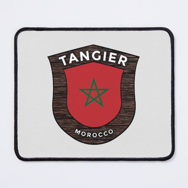 Item preview, Tangier Morocco | Flag Shield Travel Emblem designed and sold by World Designs.