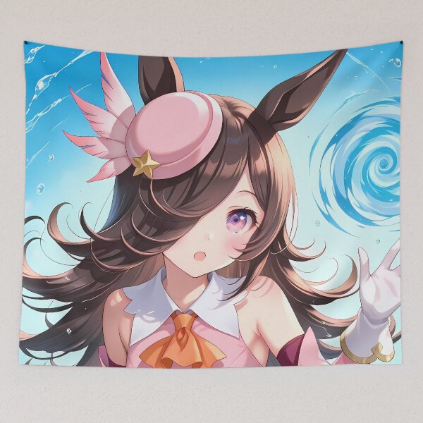 Item preview, Magical Rice Shower Uma Musume Pretty Derby Pink Rose Elegant Waifu designed and sold by TorbenKuhano.
