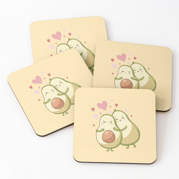 Item preview, Cute Avocado Couple Hug – Valentine’s Day Love Illustration designed and sold by Xatutik.art.