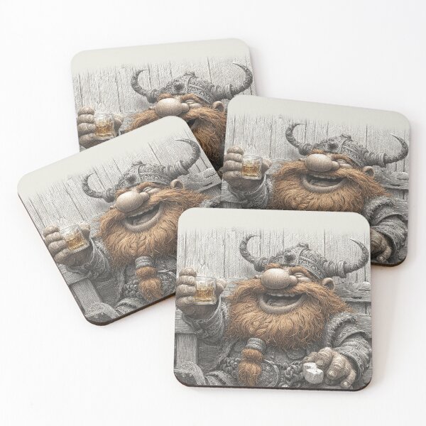 Item preview, Laughing Dwarf with Whiskey | Joyful Fantasy Art designed and sold by CodeDistilled.