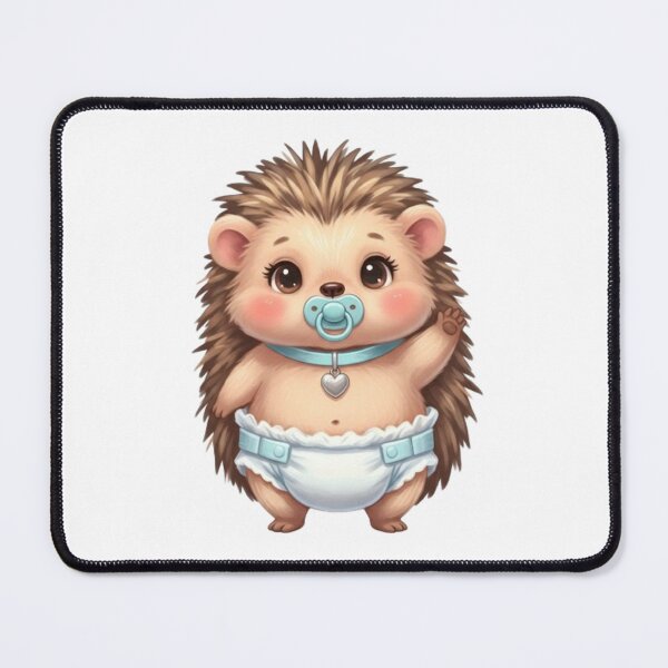 Item preview, Cute Baby Hedgehog with Pacifier and Diaper designed and sold by CHRIST5000.