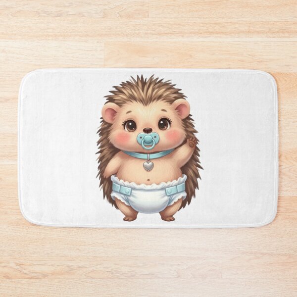 Item preview, Cute Baby Hedgehog with Pacifier and Diaper designed and sold by CHRIST5000.