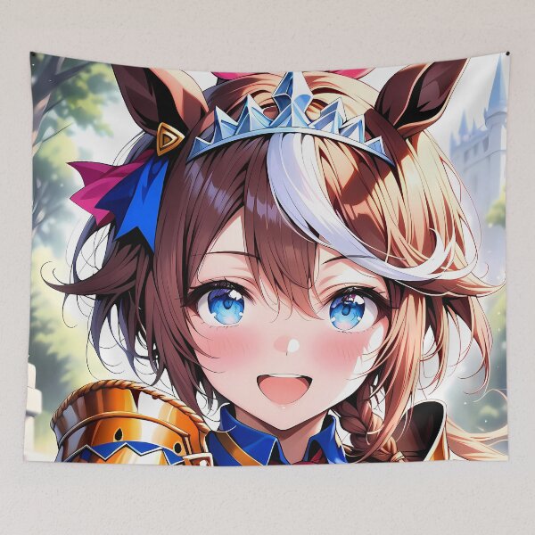 Item preview, Tokai Teio Uma Musume Pretty Derby Anime Girl Fantasy Princess Armor designed and sold by TorbenKuhano.